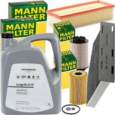Hausmarke Mann Filter Inspektionspaket+5l Vw Original 0w30 Motoröl Für Audi A3 Vw Golf 5 6: Ölfilter 1a First Automotive: E50286 3rg: 98706 3rg: 98713 Amc Filte Hausmarke Mann Filter Inspektionspaket+5l Vw Original 0w30 Motoröl Für Audi A3 Vw Golf 5 6: Ölfilter 1a First Automotive: E50286 3rg: 98706 3rg: 98713 Amc Filte