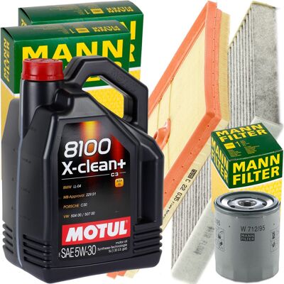 MANN-FILTER Mann Filter Inspektionspaket+5l Motul 5w30 Motoröl Für Audi A3 Vw Golf 7 Touran: Motoröl Motul: 102261 Motul: 102262 Motul: 102979 Motul: 103989 Motul MANN-FILTER Mann Filter Inspektionspaket+5l Motul 5w30 Motoröl Für Audi A3 Vw Golf 7 Touran: Motoröl Motul: 102261 Motul: 102262 Motul: 102979 Motul: 103989 Motul