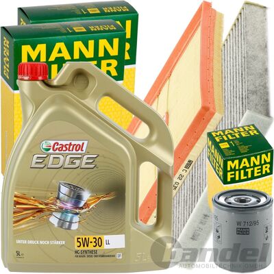 MANN-FILTER Mann Inspektionspaket+5l Castrol Ll 5w30 Motoröl Passend Für Audi A3 Vw Golf Vii: Ölfilter 1a First Automotive: L40635 Amc Filter: Fof10279 Amc Filter MANN-FILTER Mann Inspektionspaket+5l Castrol Ll 5w30 Motoröl Passend Für Audi A3 Vw Golf Vii: Ölfilter 1a First Automotive: L40635 Amc Filter: Fof10279 Amc Filter