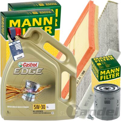 MANN-FILTER Mann Inspektionspaket+5l Castrol Edge 5w30 Motoröl Passend Für Audi A3 Vw Seat: Filter, Innenraumluft 1a First Automotive: C30485 1a First Automotive: MANN-FILTER Mann Inspektionspaket+5l Castrol Edge 5w30 Motoröl Passend Für Audi A3 Vw Seat: Filter, Innenraumluft 1a First Automotive: C30485 1a First Automotive: