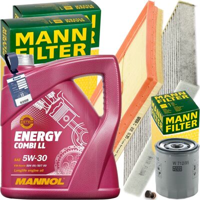 MANN-FILTER Mann Inspektionspaket+5l Mannol 5w30 Motoröl Passend Für Vw Golf Vii Audi 1.0tsi: Luftfilter Vag: 04c129620a 1a First Automotive: A63737 Ashika: Fa094 MANN-FILTER Mann Inspektionspaket+5l Mannol 5w30 Motoröl Passend Für Vw Golf Vii Audi 1.0tsi: Luftfilter Vag: 04c129620a 1a First Automotive: A63737 Ashika: Fa094