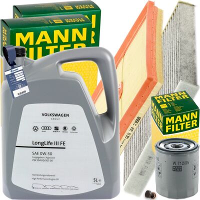 MANN-FILTER Mann Inspektionspaket+5l Vw 0w30 Motoröl Passend Für Vw Golf Vii Audi 1.0tsi: Luftfilter Vag: 04c129620a 1a First Automotive: A63737 Ashika: Fa0943jm MANN-FILTER Mann Inspektionspaket+5l Vw 0w30 Motoröl Passend Für Vw Golf Vii Audi 1.0tsi: Luftfilter Vag: 04c129620a 1a First Automotive: A63737 Ashika: Fa0943jm