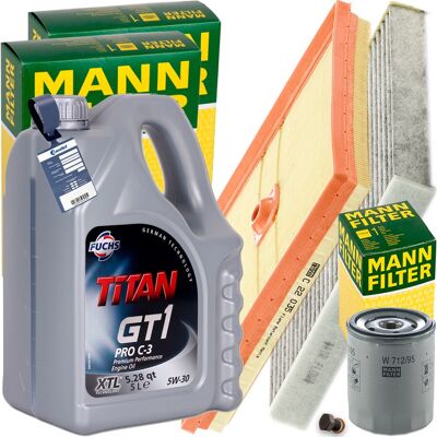 MANN-FILTER Mann Inspektionspaket+5l Fuchs 5w-30 Motoröl Passend Für Vw Golf Vii Audi 1.0tsi: Luftfilter Vag: 04c129620a 1a First Automotive: A63737 Ashika: Fa094 MANN-FILTER Mann Inspektionspaket+5l Fuchs 5w-30 Motoröl Passend Für Vw Golf Vii Audi 1.0tsi: Luftfilter Vag: 04c129620a 1a First Automotive: A63737 Ashika: Fa094