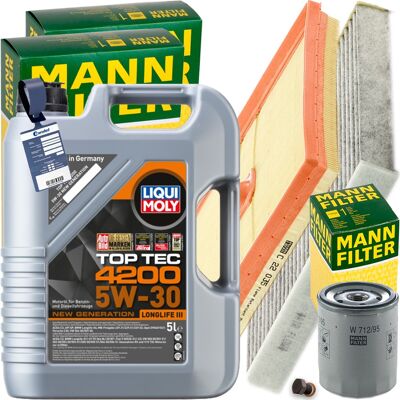 MANN-FILTER Mann Inspektionspaket+5l Liqui Moly 5w30 Motoröl Passend Für Vw Golf 7 Audi A3: Filter, Innenraumluft 1a First Automotive: C30485 1a First Automotive: MANN-FILTER Mann Inspektionspaket+5l Liqui Moly 5w30 Motoröl Passend Für Vw Golf 7 Audi A3: Filter, Innenraumluft 1a First Automotive: C30485 1a First Automotive: