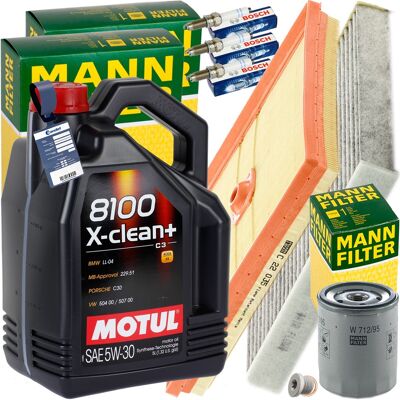 MANN-FILTER Mann Inspektionspaket+5l Motul 5w30 Motoröl Passend Für Vw Golf Vii Seat Leon: Luftfilter 1a First Automotive: A63737 Amc Filter: Faf10748 Ap Xenergy: MANN-FILTER Mann Inspektionspaket+5l Motul 5w30 Motoröl Passend Für Vw Golf Vii Seat Leon: Luftfilter 1a First Automotive: A63737 Amc Filter: Faf10748 Ap Xenergy: