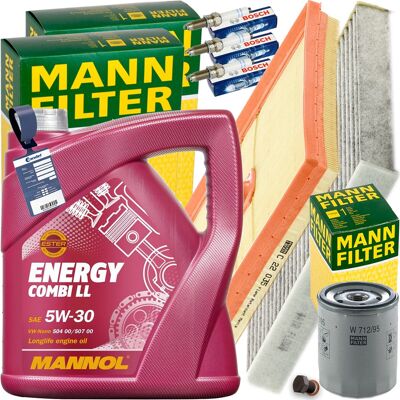 MANN-FILTER Mann Inspektionspaket+5l Mannol 5w30 Motoröl Passend Für Vw Golf Vii Audi 1.0tsi: Luftfilter Vag: 04c129620a 1a First Automotive: A63737 Ashika: Fa094 MANN-FILTER Mann Inspektionspaket+5l Mannol 5w30 Motoröl Passend Für Vw Golf Vii Audi 1.0tsi: Luftfilter Vag: 04c129620a 1a First Automotive: A63737 Ashika: Fa094