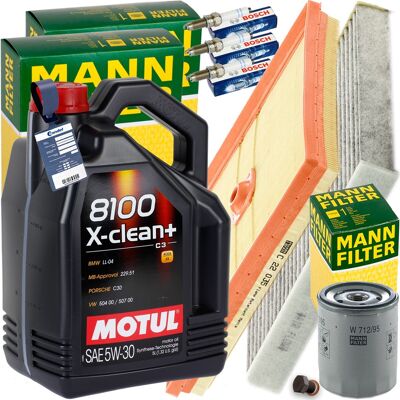 MANN-FILTER Mann Inspektionspaket+5l Motul 5w30 Motoröl Passend Für Vw Golf Vii Audi 1.0tsi: Luftfilter 1a First Automotive: A63737 Amc Filter: Faf10748 Ap Xenerg MANN-FILTER Mann Inspektionspaket+5l Motul 5w30 Motoröl Passend Für Vw Golf Vii Audi 1.0tsi: Luftfilter 1a First Automotive: A63737 Amc Filter: Faf10748 Ap Xenerg