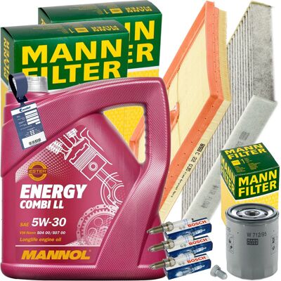 MANN-FILTER Mann Inspektionspaket+5l Mannol Ll 5w30 Motoröl Passend Für Seat Leon Vw 1.0 Tsi: Luftfilter 1a First Automotive: A63737 Amc Filter: Faf10748 Ap Xener MANN-FILTER Mann Inspektionspaket+5l Mannol Ll 5w30 Motoröl Passend Für Seat Leon Vw 1.0 Tsi: Luftfilter 1a First Automotive: A63737 Amc Filter: Faf10748 Ap Xener