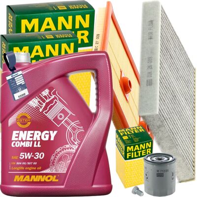 MANN-FILTER Mann Inspektionspaket+5l Mannol 5w-30 Motoröl Passend Für Vw Golf Vii 1.2-1.4tsi: Verschlussschraube, Ölwanne Audi: N90813201 Audi: N91101401 Audi: N9 MANN-FILTER Mann Inspektionspaket+5l Mannol 5w-30 Motoröl Passend Für Vw Golf Vii 1.2-1.4tsi: Verschlussschraube, Ölwanne Audi: N90813201 Audi: N91101401 Audi: N9