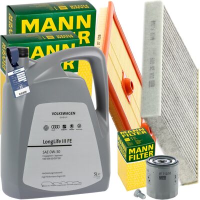 MANN-FILTER Mann Inspektionspaket+5l Vw 0w-30 Motoröl Passend Für Vw Golf Vii 1.2-1.4 Tsi: Luftfilter 1a First Automotive: A63649 Amc Filter: Faf10999 Ap Xenergy: MANN-FILTER Mann Inspektionspaket+5l Vw 0w-30 Motoröl Passend Für Vw Golf Vii 1.2-1.4 Tsi: Luftfilter 1a First Automotive: A63649 Amc Filter: Faf10999 Ap Xenergy: