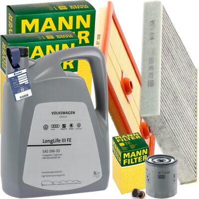 MANN-FILTER Mann Inspektionspaket+5l Original 5w-30 Motoröl Passend Für Vw Touran 5t1 Skoda: Luftfilter Vag: 04e129620 1a First Automotive: A63649 Ashika: Fa0915j MANN-FILTER Mann Inspektionspaket+5l Original 5w-30 Motoröl Passend Für Vw Touran 5t1 Skoda: Luftfilter Vag: 04e129620 1a First Automotive: A63649 Ashika: Fa0915j