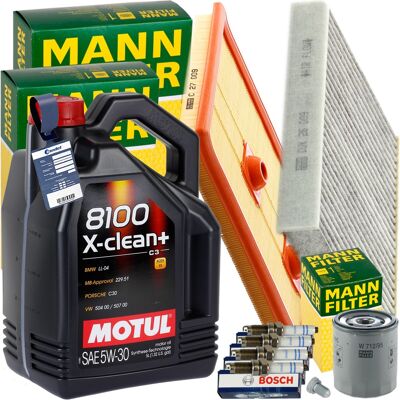 MANN-FILTER Mann Inspektionspaket+1x5l Motul 5w-30 Motoröl Passend Für Audi A3 Seat Leon Vw: Luftfilter 1a First Automotive: A63649 Amc Filter: Faf10999 Ap Xenerg MANN-FILTER Mann Inspektionspaket+1x5l Motul 5w-30 Motoröl Passend Für Audi A3 Seat Leon Vw: Luftfilter 1a First Automotive: A63649 Amc Filter: Faf10999 Ap Xenerg