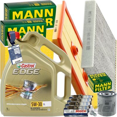 MANN-FILTER Mann Inspektionspaket+1x5l Castrol 5w30 Motoröl Passend Für Audi A3 Seat Leon Vw: Filter, Innenraumluft 1a First Automotive: C30485 1a First Automotiv MANN-FILTER Mann Inspektionspaket+1x5l Castrol 5w30 Motoröl Passend Für Audi A3 Seat Leon Vw: Filter, Innenraumluft 1a First Automotive: C30485 1a First Automotiv