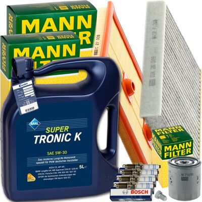 MANN-FILTER Mann Inspektionspaket+1x5l Aral 5w-30 Motoröl Passend Für Audi A3 Seat Leon Vw: Verschlussschraube, Ölwanne Audi: N90813201 Audi: N91101401 Audi: N908 MANN-FILTER Mann Inspektionspaket+1x5l Aral 5w-30 Motoröl Passend Für Audi A3 Seat Leon Vw: Verschlussschraube, Ölwanne Audi: N90813201 Audi: N91101401 Audi: N908