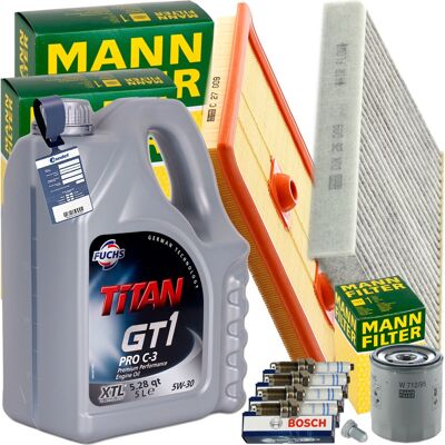 MANN-FILTER Mann Inspektionspaket+1x5l Liqui Moly 5w30 Motoröl Passend Für Audi A3 Seat Leon: Luftfilter 1a First Automotive: A63649 Amc Filter: Faf10999 Ap Xener MANN-FILTER Mann Inspektionspaket+1x5l Liqui Moly 5w30 Motoröl Passend Für Audi A3 Seat Leon: Luftfilter 1a First Automotive: A63649 Amc Filter: Faf10999 Ap Xener