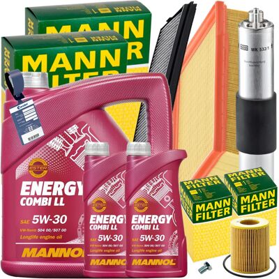MANN-FILTER Mann Inspektionskit+2x1l+5x1l Mannol 5w-30 Öl Passend Für Bmw 3er E46 320-330i: Kraftstofffilter 1a First Automotive: P10532 Amc Filter: Fff10029 Blue MANN-FILTER Mann Inspektionskit+2x1l+5x1l Mannol 5w-30 Öl Passend Für Bmw 3er E46 320-330i: Kraftstofffilter 1a First Automotive: P10532 Amc Filter: Fff10029 Blue