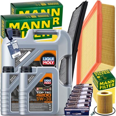 MANN-FILTER Mann Inspektionskit+2x1l+1x5l Liqui Moly 5w30 Öl Passend Für Bmw 3er E46 320-30: Luftfilter 1a First Automotive: A60411 Amc Filter: Faf10115 Ap Xenerg MANN-FILTER Mann Inspektionskit+2x1l+1x5l Liqui Moly 5w30 Öl Passend Für Bmw 3er E46 320-30: Luftfilter 1a First Automotive: A60411 Amc Filter: Faf10115 Ap Xenerg