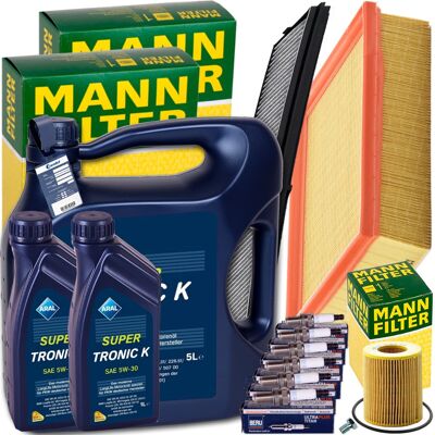 MANN-FILTER Mann Inspektionskit+2x1l+1x5l Aral 5w30 Motoröl Passend Für Bmw 3er E46 320-330: Ölfilter 1a First Automotive: E50205 Amc Filter: Fof10147 Ashika: 10e MANN-FILTER Mann Inspektionskit+2x1l+1x5l Aral 5w30 Motoröl Passend Für Bmw 3er E46 320-330: Ölfilter 1a First Automotive: E50205 Amc Filter: Fof10147 Ashika: 10e