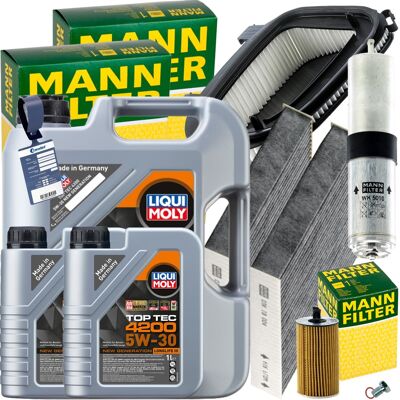 MANN-FILTER Mann Inspektionskit+2x1l+1x5l Liqui Moly 5w-30 Öl Passend Für Bmw X3 F25 18d-30d: Ölfilter 1a First Automotive: E50382 Amc Filter: To148 Ap Xenergy: X MANN-FILTER Mann Inspektionskit+2x1l+1x5l Liqui Moly 5w-30 Öl Passend Für Bmw X3 F25 18d-30d: Ölfilter 1a First Automotive: E50382 Amc Filter: To148 Ap Xenergy: X