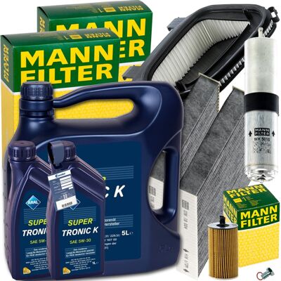 MANN-FILTER Mann Inspektionskit+2x1l+1x5l Aral 5w-30 Motoröl Passend Für Bmw X3 F25 18d-30d: Ölfilter 1a First Automotive: E50382 Amc Filter: To148 Ap Xenergy: X1 MANN-FILTER Mann Inspektionskit+2x1l+1x5l Aral 5w-30 Motoröl Passend Für Bmw X3 F25 18d-30d: Ölfilter 1a First Automotive: E50382 Amc Filter: To148 Ap Xenergy: X1