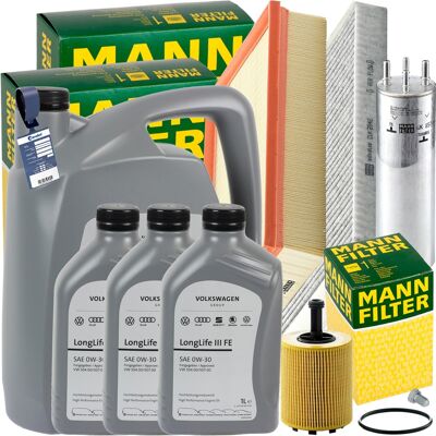 MANN-FILTER Mann Inspektionskit+1x5+3x1l Original 0w-30 Öl Passend Für Vw T5 Bus 1.9+2.5 Tdi: Ölfilter 1a First Automotive: E50222 Amc Filter: Mo438 Ap Xenergy: X MANN-FILTER Mann Inspektionskit+1x5+3x1l Original 0w-30 Öl Passend Für Vw T5 Bus 1.9+2.5 Tdi: Ölfilter 1a First Automotive: E50222 Amc Filter: Mo438 Ap Xenergy: X