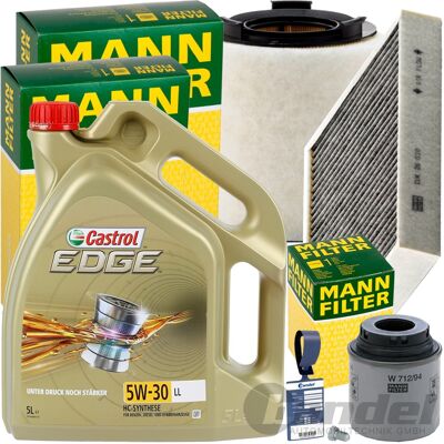 Mann Inspektionspaket+5l Castrol 5w30 Motoröl Passend Für Audi A1 Vw Polo 6r Tsi: Luftfilter 1a First Automotive: A63519 Amc Filter: Faf10393 Ap Xener Mann Inspektionspaket+5l Castrol 5w30 Motoröl Passend Für Audi A1 Vw Polo 6r Tsi: Luftfilter 1a First Automotive: A63519 Amc Filter: Faf10393 Ap Xener