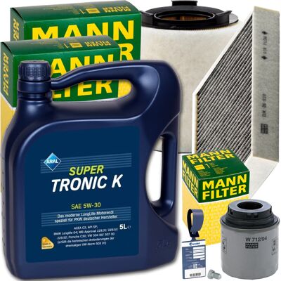 Mann Inspektionspaket+5l Aral 5w-30 Motoröl Passend Für Audi A1 Vw Polo 6r1 Tsi: Luftfilter 1a First Automotive: A63519 Amc Filter: Faf10393 Ap Xenerg Mann Inspektionspaket+5l Aral 5w-30 Motoröl Passend Für Audi A1 Vw Polo 6r1 Tsi: Luftfilter 1a First Automotive: A63519 Amc Filter: Faf10393 Ap Xenerg