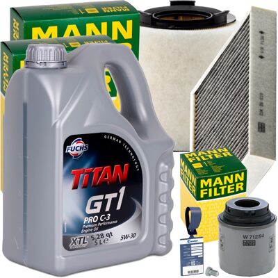 Mann Inspektionspaket+5l Fuchs 5w-30 Motoröl Passend Für Audi A1 Vw Polo 6r1 Tsi: Ölfilter 1a First Automotive: L40634 Amc Filter: Fof10215 Ap Xenergy Mann Inspektionspaket+5l Fuchs 5w-30 Motoröl Passend Für Audi A1 Vw Polo 6r1 Tsi: Ölfilter 1a First Automotive: L40634 Amc Filter: Fof10215 Ap Xenergy