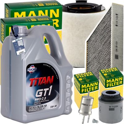Mann Inspektionspaket+5l Fuchs 5w-30 Motoröl Passend Für Audi A1 Vw Polo 6r1 Tsi: Ölfilter 1a First Automotive: L40634 Amc Filter: Fof10215 Ap Xenergy Mann Inspektionspaket+5l Fuchs 5w-30 Motoröl Passend Für Audi A1 Vw Polo 6r1 Tsi: Ölfilter 1a First Automotive: L40634 Amc Filter: Fof10215 Ap Xenergy