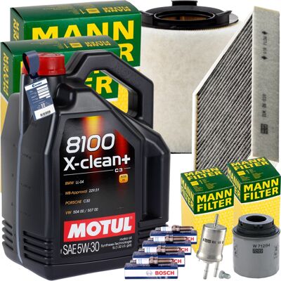 Mann Inspektionspaket+motul 5w-30 Motoröl Passend Für Audi A1 Vw Polo 6r1 Tsi: Luftfilter 1a First Automotive: A63519 Amc Filter: Faf10393 Ap Xenergy: Mann Inspektionspaket+motul 5w-30 Motoröl Passend Für Audi A1 Vw Polo 6r1 Tsi: Luftfilter 1a First Automotive: A63519 Amc Filter: Faf10393 Ap Xenergy:
