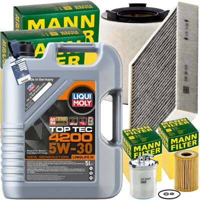 Mann Inspektionspaket+5l Liqui Moly 5w-30 Motoröl Passend Für Audi A1 8x 1.6 Tdi: Kraftstofffilter 1a First Automotive: D20325 Amc Filter: Fff10162 Ap Mann Inspektionspaket+5l Liqui Moly 5w-30 Motoröl Passend Für Audi A1 8x 1.6 Tdi: Kraftstofffilter 1a First Automotive: D20325 Amc Filter: Fff10162 Ap