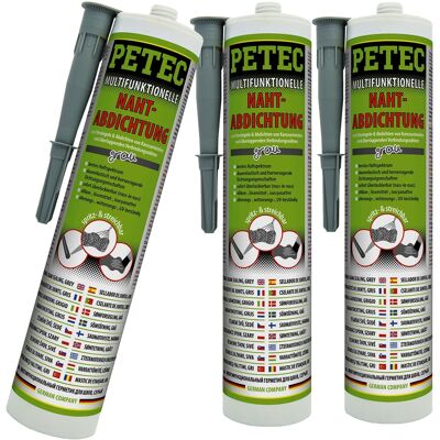 3x 310ml Petec Multifunktionelle Nahtabdichtung Grau Schweißnaht Versiegeln: Petec: 94131 3x 310ml Petec Multifunktionelle Nahtabdichtung Grau Schweißnaht Versiegeln: Petec: 94131