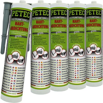 5x 310ml Petec Multifunktionelle Nahtabdichtung Grau Schweißnaht Versiegeln: Petec: 94131 5x 310ml Petec Multifunktionelle Nahtabdichtung Grau Schweißnaht Versiegeln: Petec: 94131
