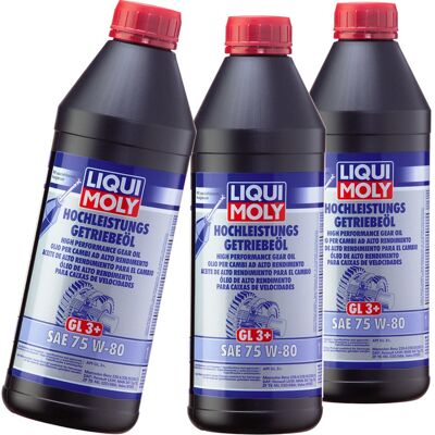 3x1l Liqui Moly Getriebeöl (gl3+) Sae 75w-80 Passend Für Bmw Mercedes Opel Volvo: Liqui Moly: 4427 3x1l Liqui Moly Getriebeöl (gl3+) Sae 75w-80 Passend Für Bmw Mercedes Opel Volvo: Liqui Moly: 4427