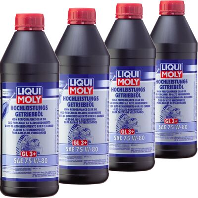 4x1l Liqui Moly Getriebeöl (gl3+) Sae 75w-80 Passend Für Bmw Mercedes Opel Volvo: Liqui Moly: 4427 4x1l Liqui Moly Getriebeöl (gl3+) Sae 75w-80 Passend Für Bmw Mercedes Opel Volvo: Liqui Moly: 4427