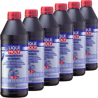 6x1l Liqui Moly Getriebeöl (gl3+) Sae 75w-80 Passend Für Bmw Mercedes Opel Volvo: Liqui Moly: 4427 6x1l Liqui Moly Getriebeöl (gl3+) Sae 75w-80 Passend Für Bmw Mercedes Opel Volvo: Liqui Moly: 4427