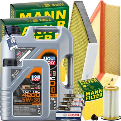 Mann Inspektionspaket+6l Liqui Moly 5w30 Öl Passend Für Vw Golf 7 Passat B8 Audi: Filter, Innenraumluft 1a First Automotive: C30485 1a First Automotiv Mann Inspektionspaket+6l Liqui Moly 5w30 Öl Passend Für Vw Golf 7 Passat B8 Audi: Filter, Innenraumluft 1a First Automotive: C30485 1a First Automotiv