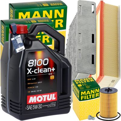 MANN-FILTER Mann Inspektionspaket+5l Motul 5w30 Motoröl Passend Für Vw Golf 6 Tiguan 2.0 Tdi: Motoröl Motul: 102261 Motul: 102262 Motul: 102979 Motul: 103989 Motu MANN-FILTER Mann Inspektionspaket+5l Motul 5w30 Motoröl Passend Für Vw Golf 6 Tiguan 2.0 Tdi: Motoröl Motul: 102261 Motul: 102262 Motul: 102979 Motul: 103989 Motu