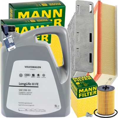 MANN-FILTER Mann Inspektionspaket+5l Original 0w-30 Öl Passend Für Vw Golf 6 Tiguan 2.0 Tdi: Ölfilter 1a First Automotive: E50287 Amc Filter: Fof10095 Ap Xenergy: MANN-FILTER Mann Inspektionspaket+5l Original 0w-30 Öl Passend Für Vw Golf 6 Tiguan 2.0 Tdi: Ölfilter 1a First Automotive: E50287 Amc Filter: Fof10095 Ap Xenergy: