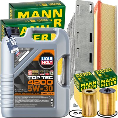 MANN-FILTER Mann Inspektionspaket+5l Liqui Moly 5w30 Öl Passend Für Vw Golf 6 Tiguan 2.0 Tdi: Kraftstofffilter 1a First Automotive: D20937 Amc Filter: Fff10068 Ap MANN-FILTER Mann Inspektionspaket+5l Liqui Moly 5w30 Öl Passend Für Vw Golf 6 Tiguan 2.0 Tdi: Kraftstofffilter 1a First Automotive: D20937 Amc Filter: Fff10068 Ap