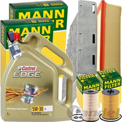 MANN-FILTER Mann Inspektionspaket+5l Castrol 5w-30 Motoröl Passend Für Audi A3 8p Vw Golf 6: Luftfilter 1a First Automotive: A63402 Amc Filter: Faf10100 Ap Xenerg MANN-FILTER Mann Inspektionspaket+5l Castrol 5w-30 Motoröl Passend Für Audi A3 8p Vw Golf 6: Luftfilter 1a First Automotive: A63402 Amc Filter: Faf10100 Ap Xenerg