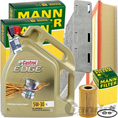 MANN-FILTER Mann Inspektionspaket+5l Castrol 5w-30 Motoröl Passend Für Audi A3 8p Vw Caddy 4: Luftfilter 1a First Automotive: A63402 Amc Filter: Faf10100 Ap Xener MANN-FILTER Mann Inspektionspaket+5l Castrol 5w-30 Motoröl Passend Für Audi A3 8p Vw Caddy 4: Luftfilter 1a First Automotive: A63402 Amc Filter: Faf10100 Ap Xener