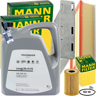 MANN-FILTER Mann Inspektionspaket+5l Original 0w30 Motoröl Passend Für Audi A3 8p Vw Caddy 4: Ölfilter 1a First Automotive: E50286 3rg: 98706 3rg: 98713 Amc Filte MANN-FILTER Mann Inspektionspaket+5l Original 0w30 Motoröl Passend Für Audi A3 8p Vw Caddy 4: Ölfilter 1a First Automotive: E50286 3rg: 98706 3rg: 98713 Amc Filte