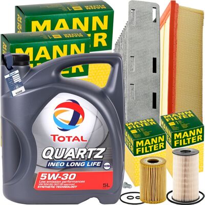 MANN-FILTER Mann Inspektionspaket+5l Total 5w30 Motoröl Passend Für Skoda Octavia Vw 2.0 Tdi: Verschlussschraube, Ölwanne Audi: N90813201 Audi: N91101401 Audi: N9 MANN-FILTER Mann Inspektionspaket+5l Total 5w30 Motoröl Passend Für Skoda Octavia Vw 2.0 Tdi: Verschlussschraube, Ölwanne Audi: N90813201 Audi: N91101401 Audi: N9