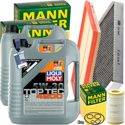 MANN-FILTER Mann Inspektionspaket+10l Liqui Moly 5w30 Öl Passend Für Mercedes Vito 190-258ps: Ölfilter 1a First Automotive: E50208 Amc Filter: Fof10086 Amc Filter MANN-FILTER Mann Inspektionspaket+10l Liqui Moly 5w30 Öl Passend Für Mercedes Vito 190-258ps: Ölfilter 1a First Automotive: E50208 Amc Filter: Fof10086 Amc Filter