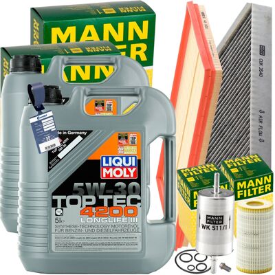 MANN-FILTER Mann Inspektionspaket+10l Liqui Moly 5w30 Öl Passend Für Mercedes Vito 190-258ps: Ölfilter 1a First Automotive: E50208 Amc Filter: Fof10086 Amc Filter MANN-FILTER Mann Inspektionspaket+10l Liqui Moly 5w30 Öl Passend Für Mercedes Vito 190-258ps: Ölfilter 1a First Automotive: E50208 Amc Filter: Fof10086 Amc Filter