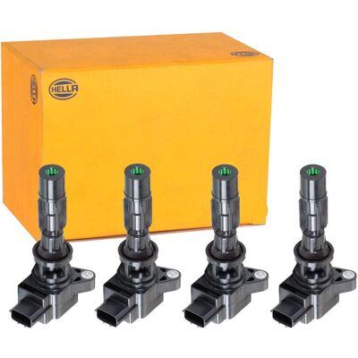 4x Hella Zündspulen Passend Für Mazd 3 (bl) 2.3, Mazda 5 (cw) 2.0 L3y7 Lf-zb: Zündspule Ackoja: A32700032 Astemo: 2503961 Bogap: M8648102 Borgwarner ( 4x Hella Zündspulen Passend Für Mazd 3 (bl) 2.3, Mazda 5 (cw) 2.0 L3y7 Lf-zb: Zündspule Ackoja: A32700032 Astemo: 2503961 Bogap: M8648102 Borgwarner (