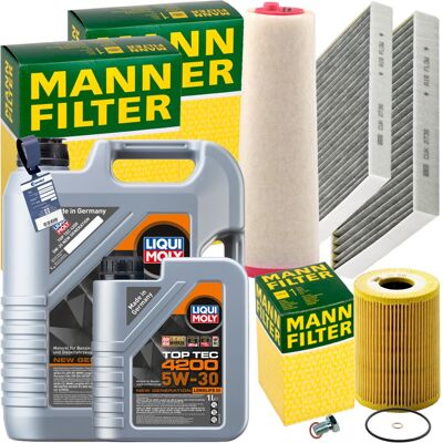 MANN-FILTER Mann Inspektionspaket+6l Liqui Moly 5w-30 Öl Passend Für Bmw 5er E39 520d 136 Ps: Filter, Innenraumluft 1a First Automotive: C302372 1a First Automoti MANN-FILTER Mann Inspektionspaket+6l Liqui Moly 5w-30 Öl Passend Für Bmw 5er E39 520d 136 Ps: Filter, Innenraumluft 1a First Automotive: C302372 1a First Automoti