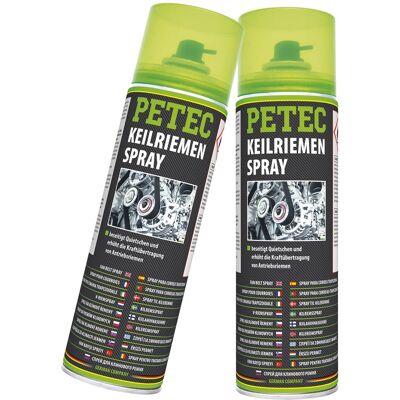 2x Petec 500ml Antirutsch-quietsch Keilriemenspray Keilriemenpflege Silikonfrei: 2x Petec 500ml Antirutsch-quietsch Keilriemenspray Keilriemenpflege Silikonfrei: