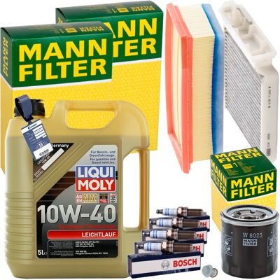 MANN-FILTER Mann Inspektionspaket+5l Liqui Moly 10w-40 Öl Passend Für 1.6sce Dacia Duster Hs: Luftfilter 1a First Automotive: A63605 1a First Automotive: A63747 A MANN-FILTER Mann Inspektionspaket+5l Liqui Moly 10w-40 Öl Passend Für 1.6sce Dacia Duster Hs: Luftfilter 1a First Automotive: A63605 1a First Automotive: A63747 A